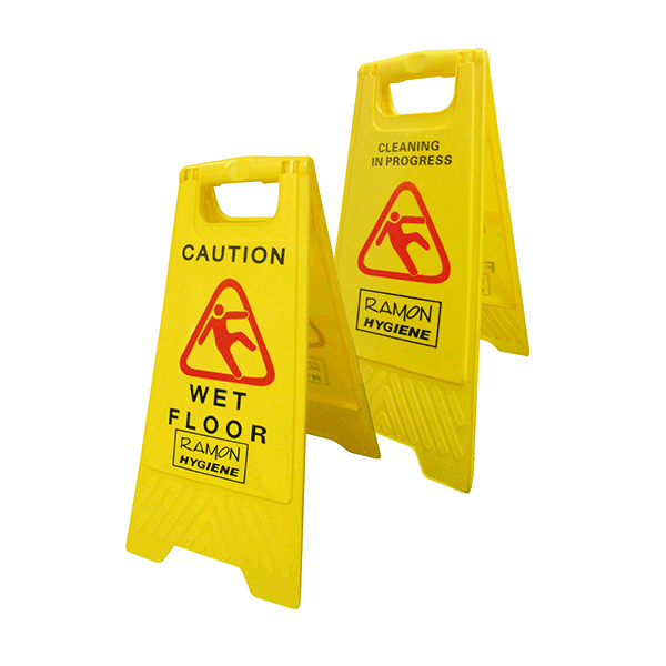 Dual Warning 'A' Frame Sign – Ramon Hygiene Products