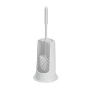 semi enclosed toilet brush holder and brush