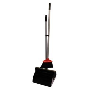 Deluxe long handled dust pan & brush