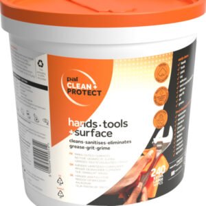 hands, tools and surface wipes