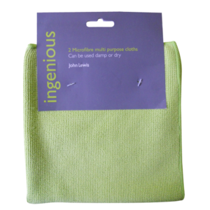 2 microfibre cleaning cloths - multi purpose